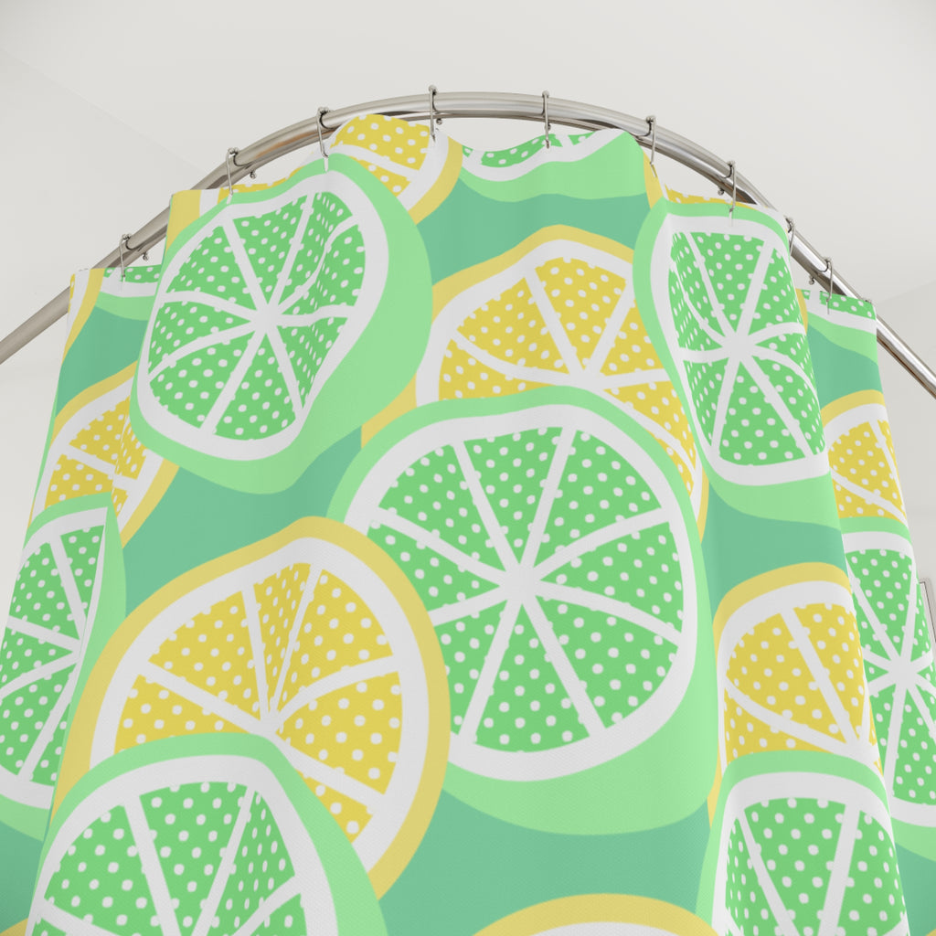 Lemon-Limy Shower Curtain
