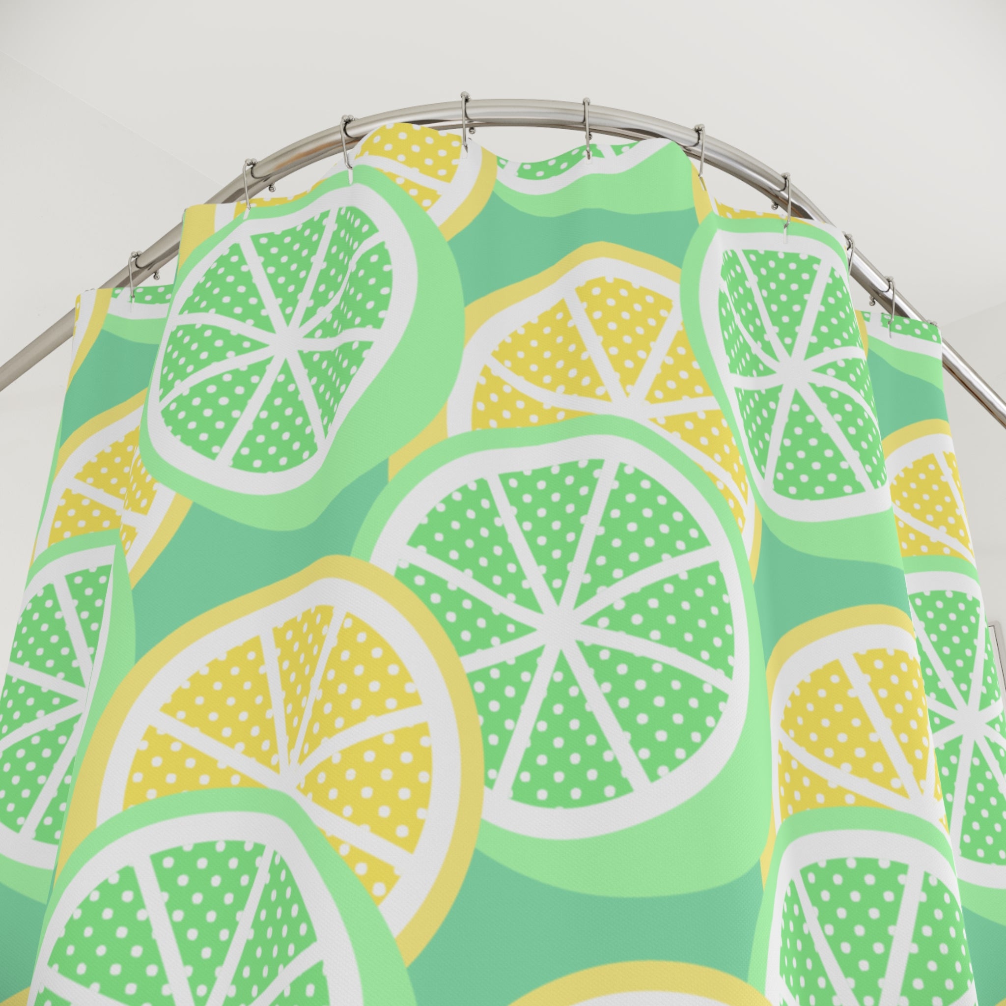 Lemon-Limy Shower Curtain