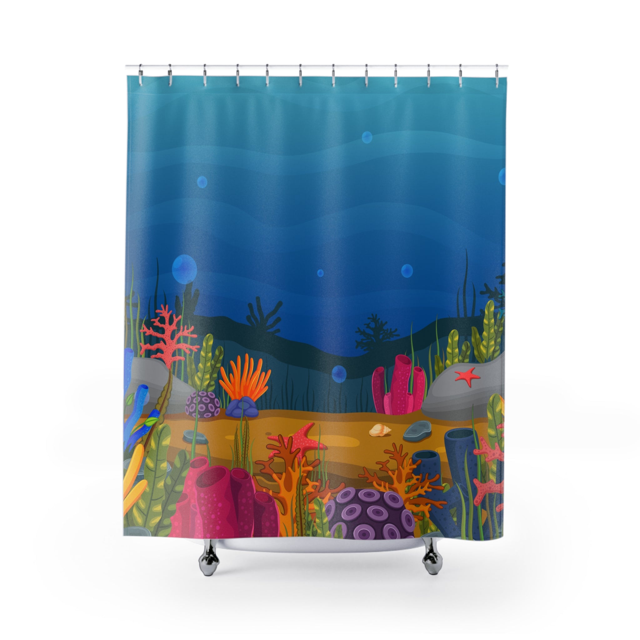 Deep Sea Coral Reef Shower Curtain Gift: Immersive Fantasy for Adventure Homes