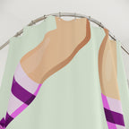 Pink & Purple Roller Skate Shower Curtain Gift: Groovy Vibes for Nostalgic Bathrooms