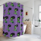 Bride of Frankenstein Pattern Shower Curtain Gift: Classic Horror for Edgy Homes