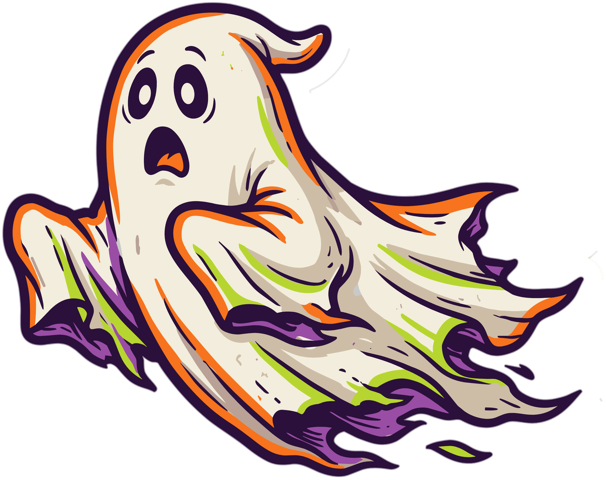 Wavy Ghost Sip Halloween Coffee Mug design