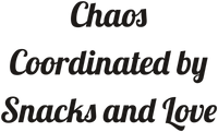 Chaos Coordinated by Snacks and Love Printed Beach Towel for Family Days Out design