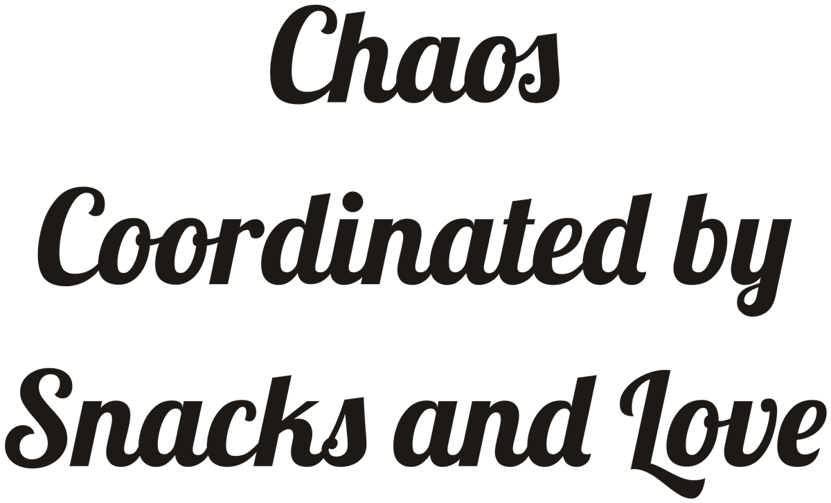 Chaos Coordinated by Snacks and Love Ceramic Coffee Mug for Cozy Family Sips design