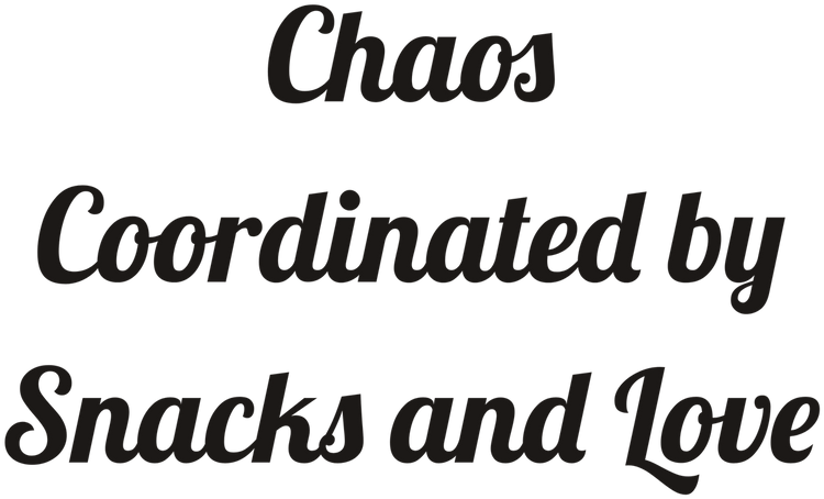 Chaos Coordinated by Snacks and Love Ceramic Coffee Mug for Cozy Family Sips design