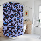Retro Black Daisy Shower Curtain Gift: Groovy Floral Fun for Chic Homes