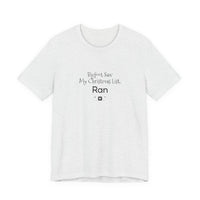 Bigfoot Christmas List T-shirt – original NewGiftDay design, view 4
