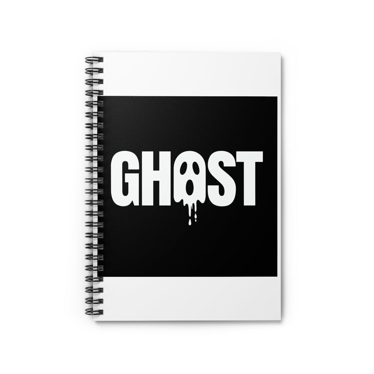 Bold Ghost Drip Halloween notebook – original NewGiftDay design
