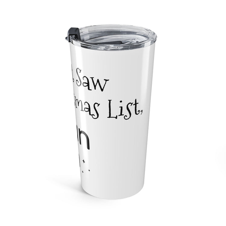 Bigfoot Christmas List 20oz tumbler – original NewGiftDay design, view 4