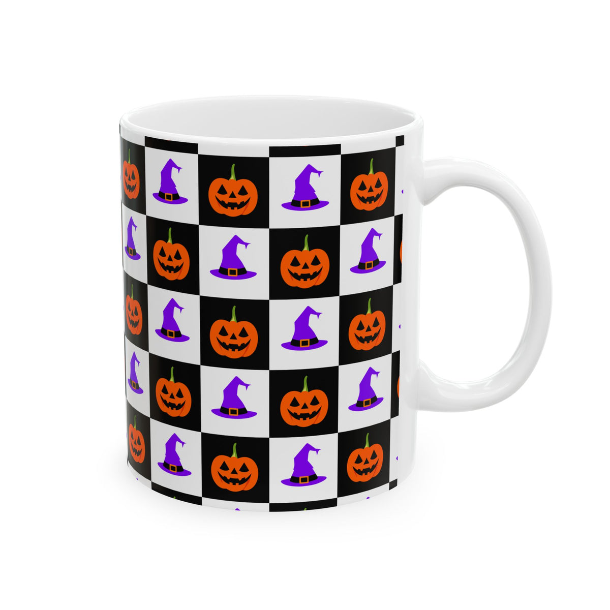 Jack-O'-Lantern Parade Ceramic, (11oz 15oz) mug – original NewGiftDay design, view 4