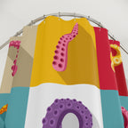 Pop Art Octopus Tentacles Shower Curtain Gift: Vibrant Ocean Whimsy for Eclectic Homes