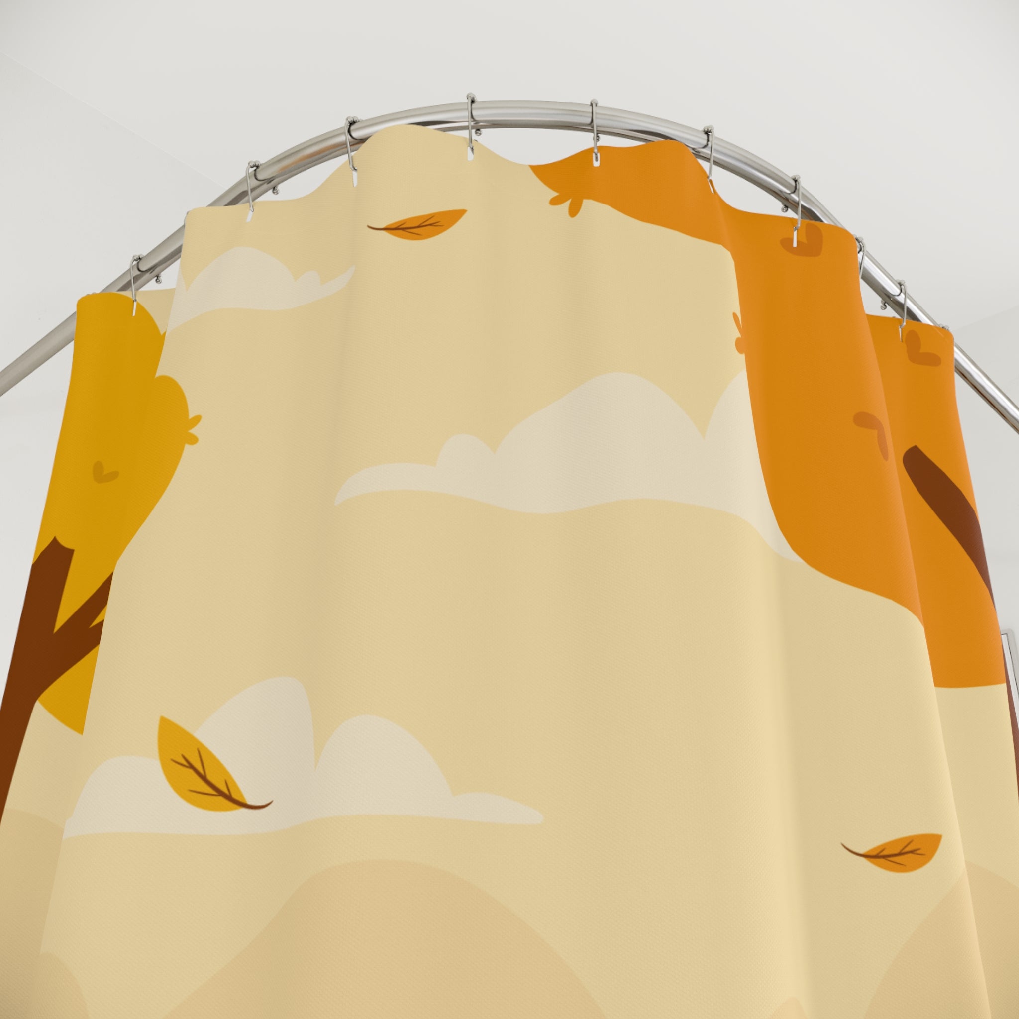 Whimsical Autumn Forest Friends Shower Curtain Gift: Charming Fall for Animal Lovers