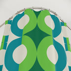 Retro Interlocking Circle Shower Curtain Gift: Mid-Century Mod for Groovy Homes