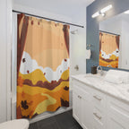 Picturesque Autumn Valley Path Shower Curtain Gift: Scenic Fall for Inviting Homes