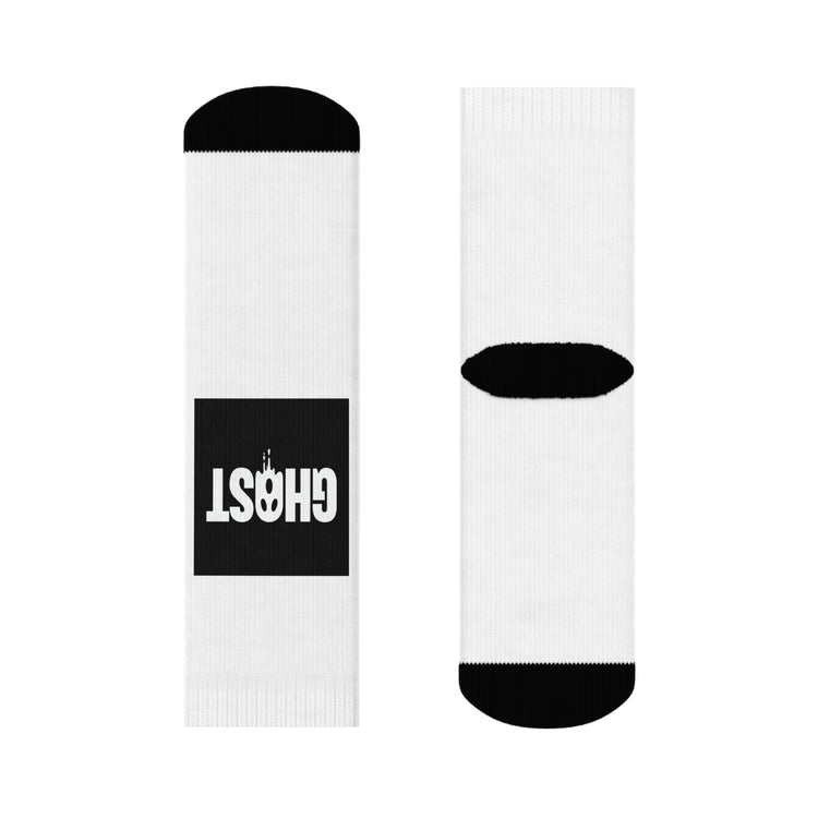 Dripping Ghost Face socks – original NewGiftDay design, view 2