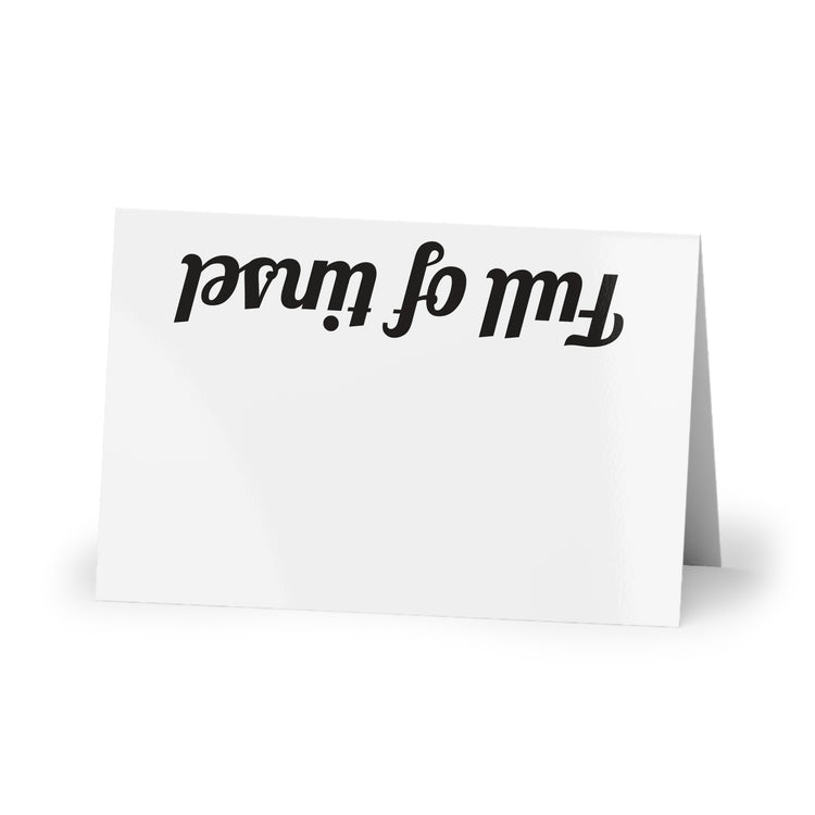 Full of tinsel and opinions for Festive Laughs greeting card in white – original NewGiftDay design