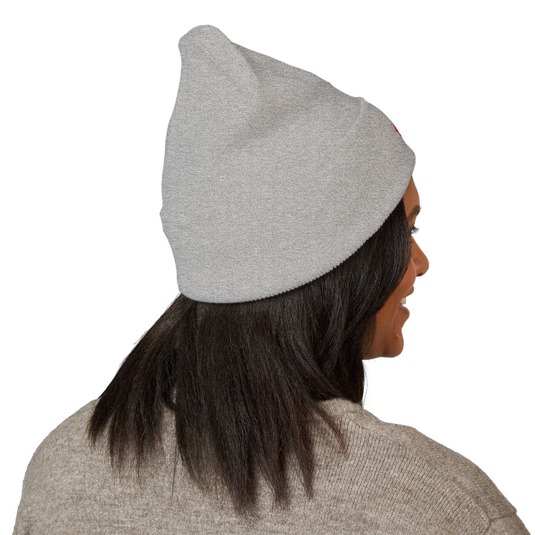 Pink Ghost Parade Classic Cuffed (Embroidery) hats in heather-grey – original NewGiftDay design