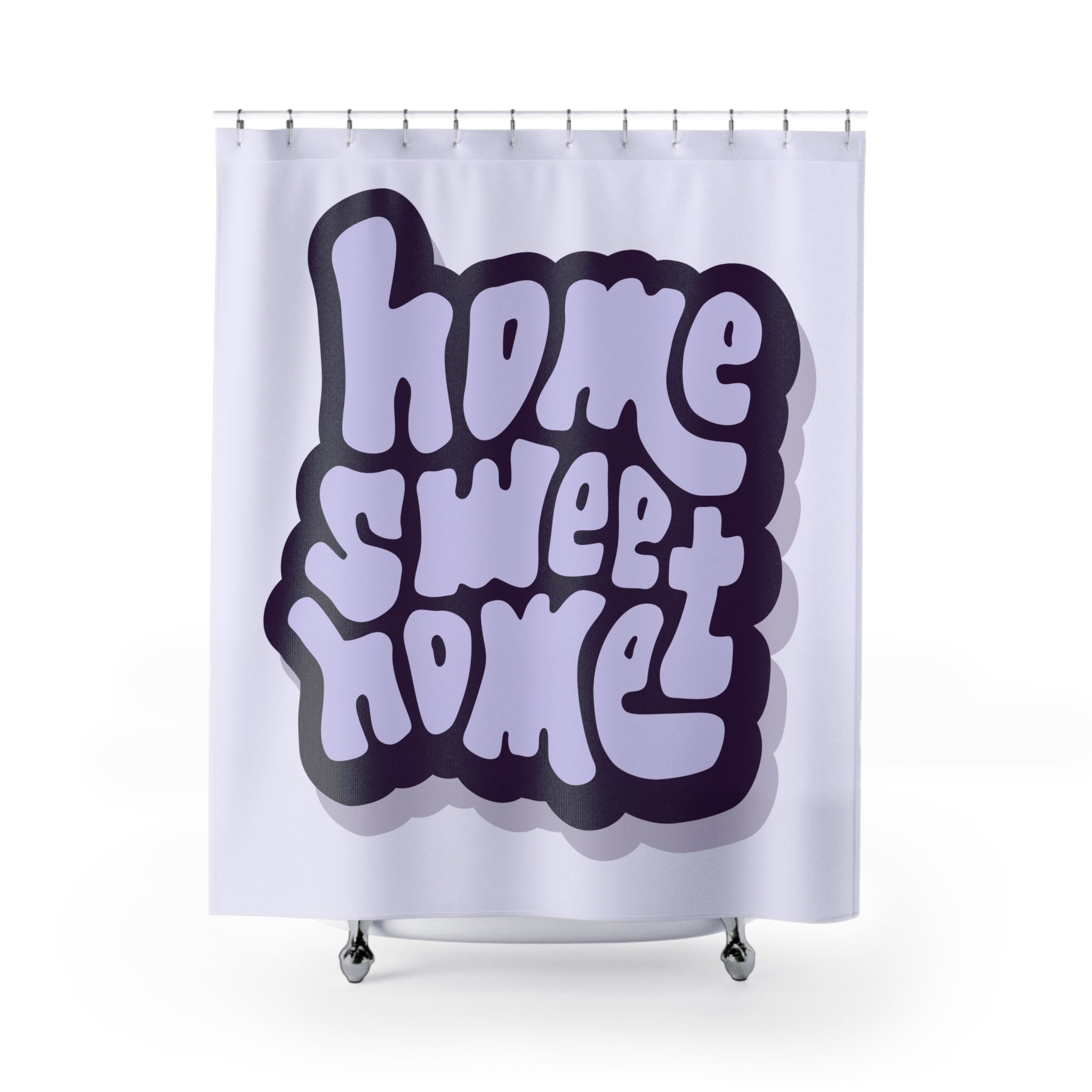 "Home Sweet Home" Slogan Shower Curtain Gift: Cozy Comfort for New Spaces