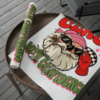Claus With Confidences wrapping paper – original NewGiftDay design, view 2