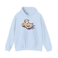 Floating Ghost Drift Halloween hoodie – original NewGiftDay design, view 4
