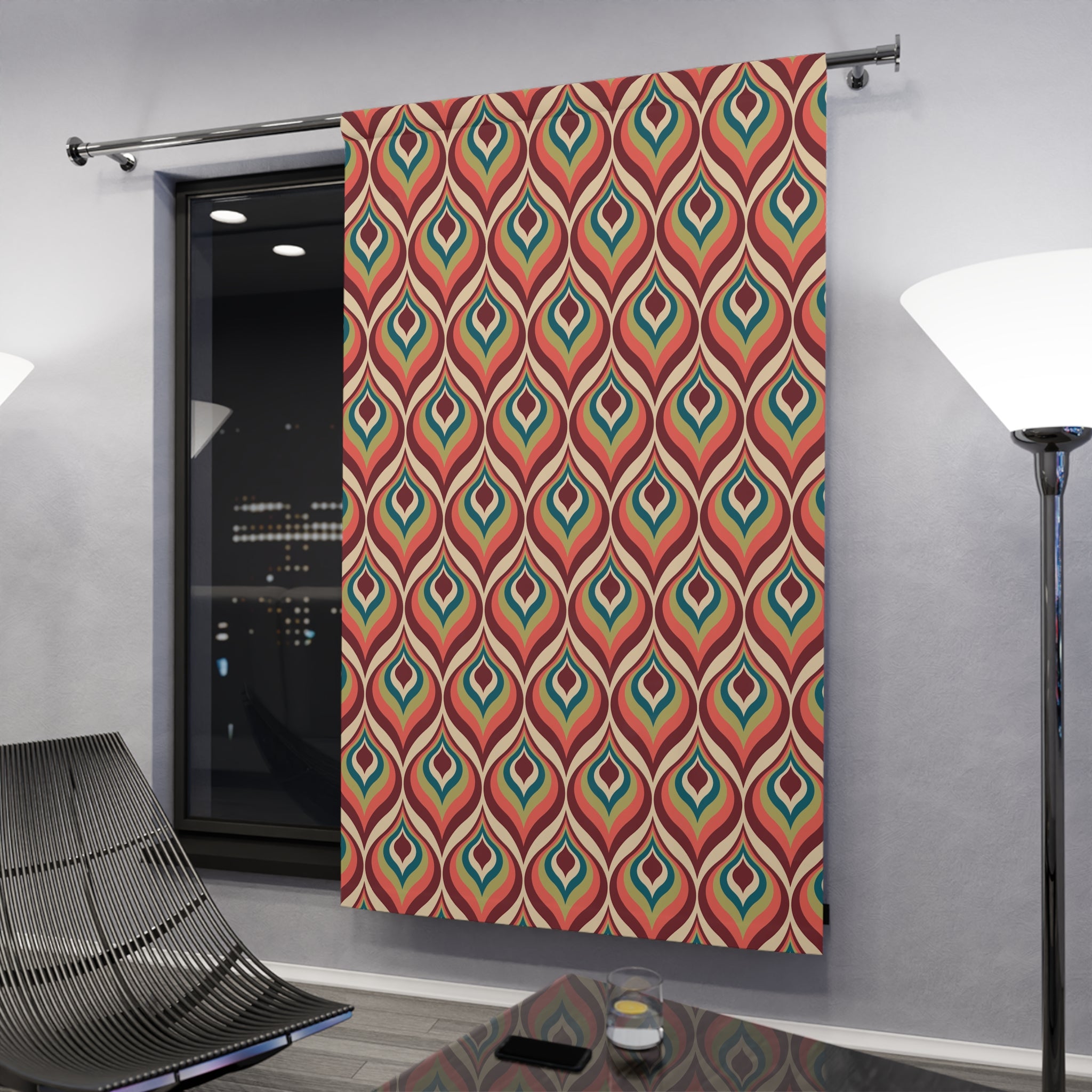 Shaped Things Boho Pattern Blackout Window Curtain