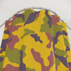 Rustic Earth-Tone Camo Shower Curtain: Gift for Warm, Modern Spaces