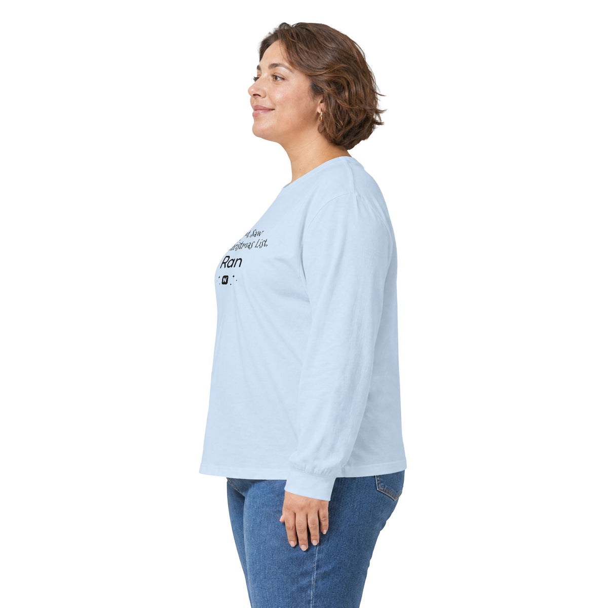 Bigfoot Christmas List long sleeve tee – original NewGiftDay design, view 60