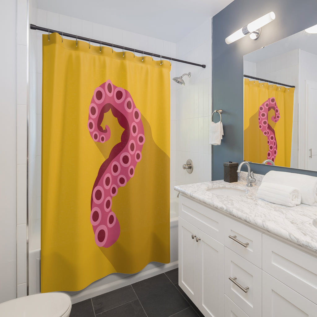 Bold Octopus Tentacle Shower Curtain Gift: Modern Ocean Art for Vibrant Homes