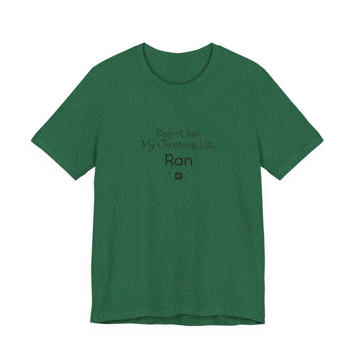 Bigfoot Christmas List T-shirt – original NewGiftDay design, view 52