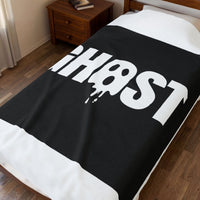 Dripping Ghost Lettering Cozy Throw for Fall Nights blanket – original NewGiftDay design, view 3