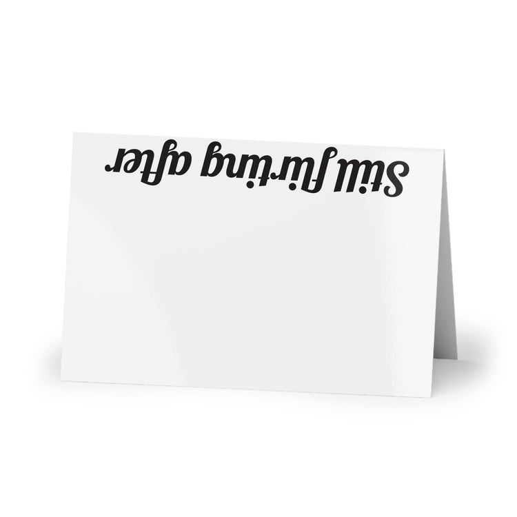 Still flirting after all these dishes for Sweet Notes greeting card in white – original NewGiftDay design