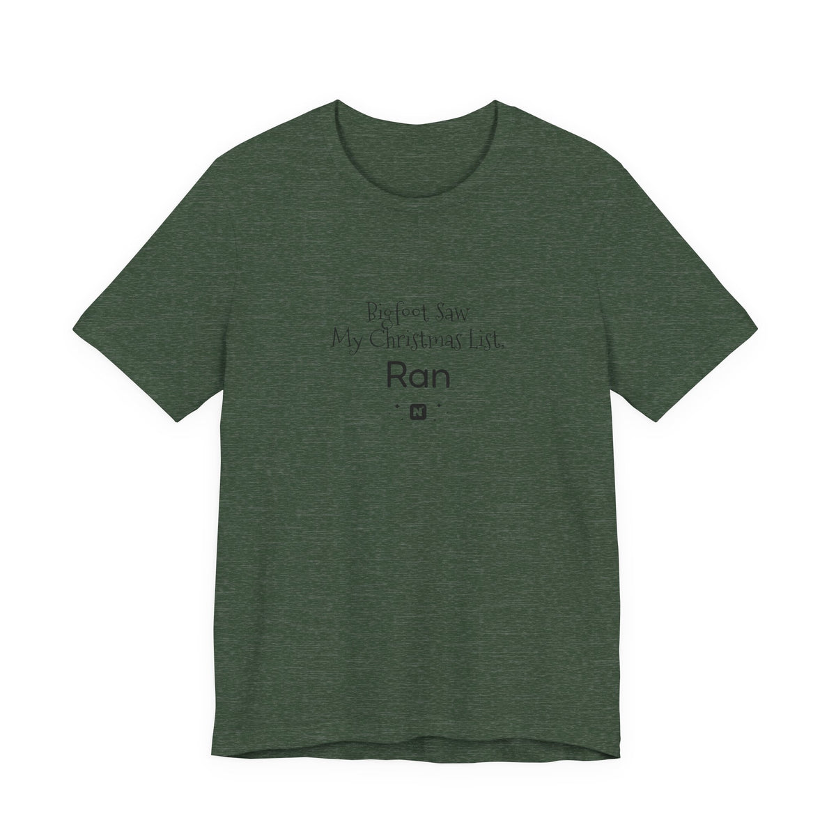 Bigfoot Christmas List T-shirt – original NewGiftDay design, view 62