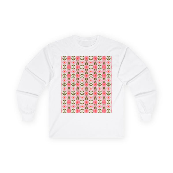 Retro Daisy Blooms Unisex Ultra Cotton Long Sleeve Tee design