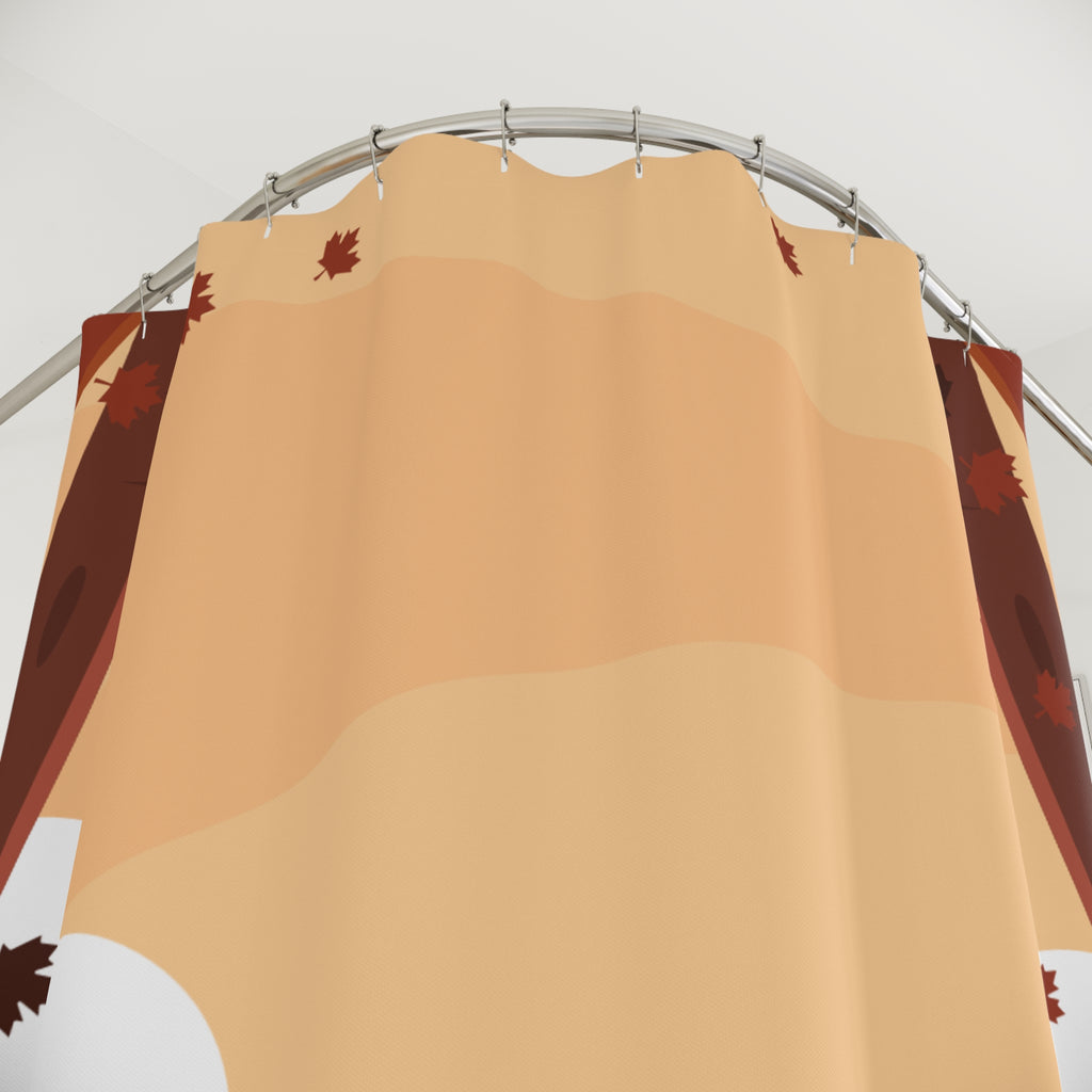 Picturesque Autumn Valley Path Shower Curtain Gift: Scenic Fall for Inviting Homes
