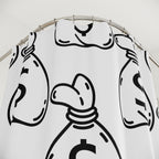 Money Sacks Pattern Shower Curtain