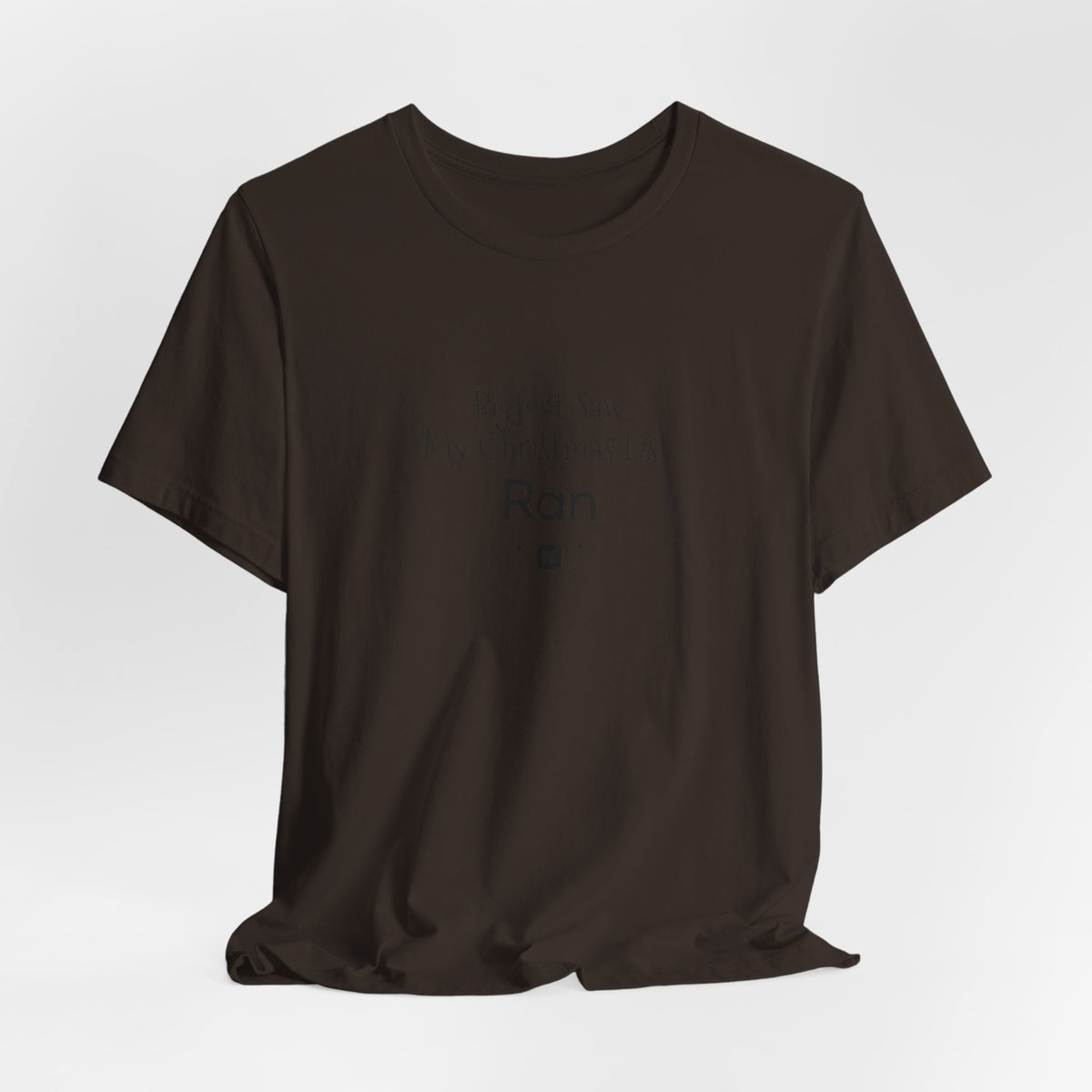 Bigfoot Christmas List T-shirt – original NewGiftDay design, view 102
