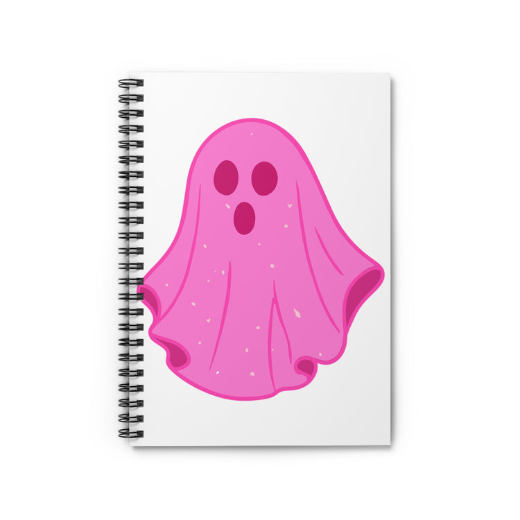 Pink Ghost Parade Spiral - Ruled Line notebook – original NewGiftDay design