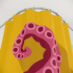 Bold Octopus Tentacle Shower Curtain Gift: Modern Ocean Art for Vibrant Homes