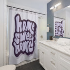 "Home Sweet Home" Slogan Shower Curtain Gift: Cozy Comfort for New Spaces