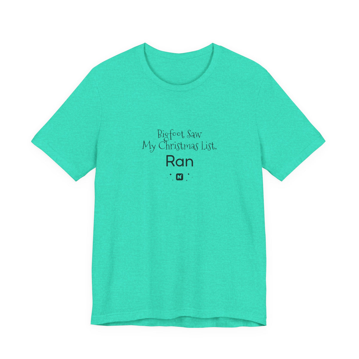 Bigfoot Christmas List T-shirt – original NewGiftDay design, view 59