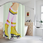 Retro Roller Skate Chic Shower Curtain Gift: Groovy Vibes for Nostalgic Bathrooms