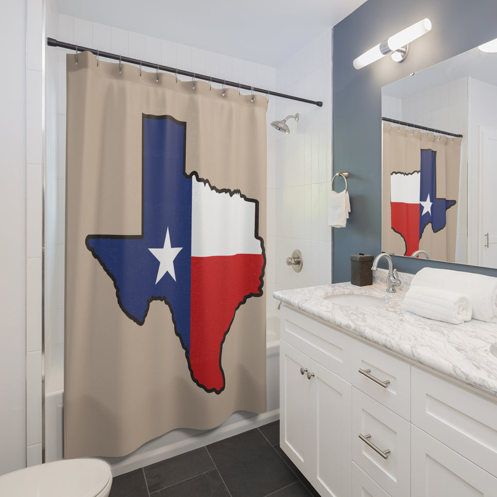Texas Flag State Outline Shower Curtain Gift: Lone Star Spirit for Proud Texans