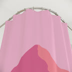 Gradient Mountain Forest Shower Curtain Gift: Ethereal Landscape for Calm Retreats