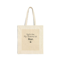 Bigfoot Christmas List tote bag – original NewGiftDay design, view 2