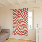 Checkerboard Sucker Vortex Blackout Window Curtain