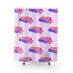 Retro Bubble Gum Pack Shower Curtain Gift: Sweet Nostalgia for Playful Homes