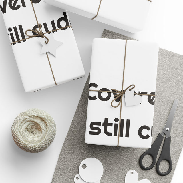 Covered in fur, still cuddling Gift Wrapping Paper for Pet Presents