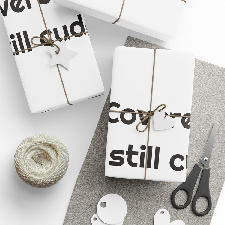 Covered in fur still cuddling Gift for Pet Presents wrapping paper – original NewGiftDay design