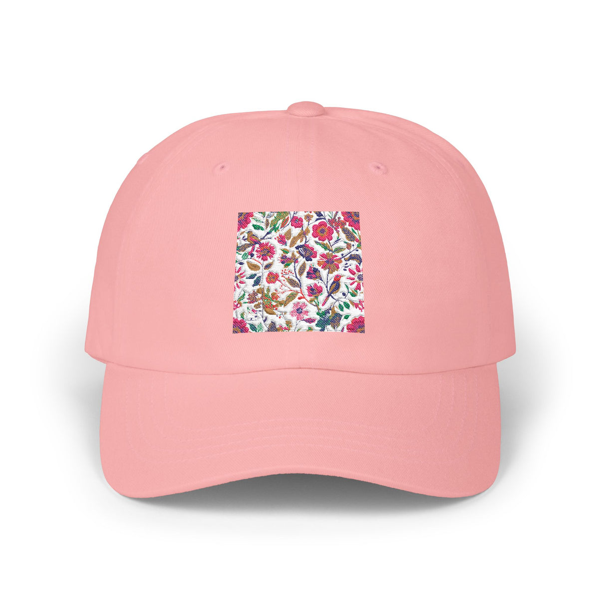 Blush Bird Garden Printed Dad for Sunny Outings hat – original NewGiftDay design, view 5