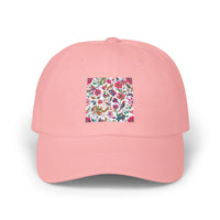 Blush Bird Garden Printed Dad for Sunny Outings hat – original NewGiftDay design, view 5